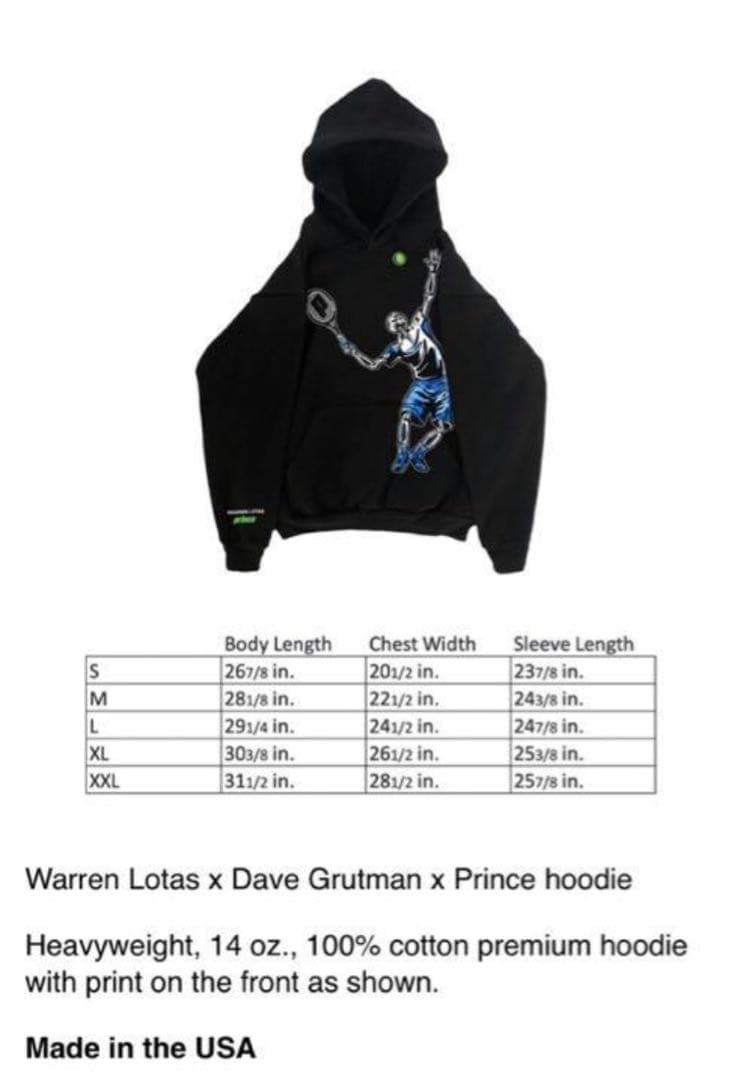 テニス✖️DaveGrutman✖️アンド レアガシ✖️ウォーレン✖️US XXL