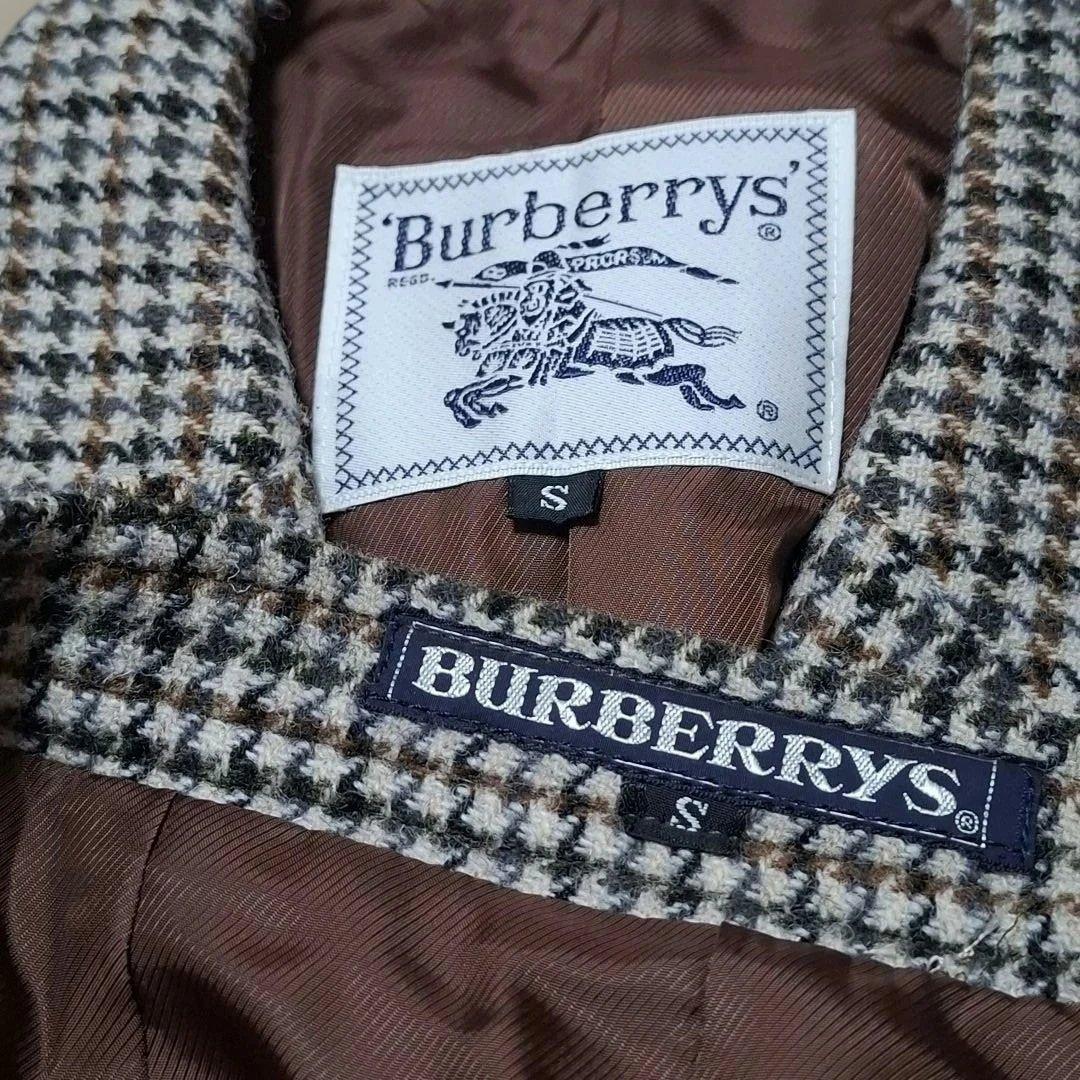 BURBERRYS　セットアップ　千鳥柄　Sサイズ　ブラウン　スカートスーツ