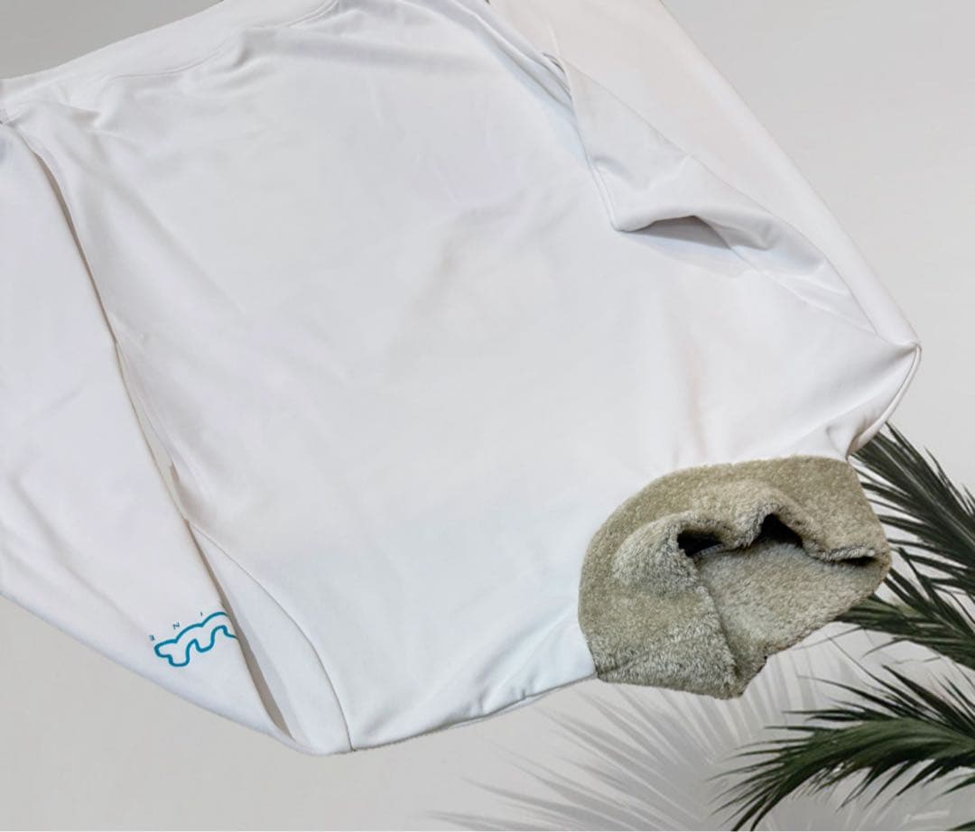 新品】ムータマリン ゴルフ 裏起毛 モックネック ホワイト Mサイズ