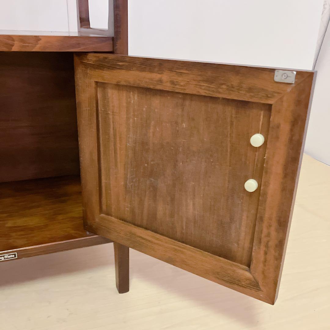 アンティーク　電話台　FAX台 木製　サイドテーブル　コンソールテーブル　飾り棚