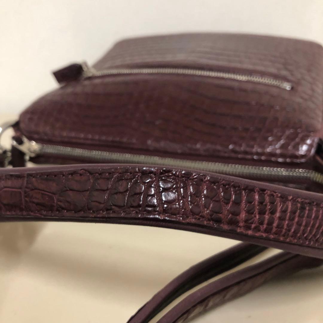 極美品 JRA クロコダイル ワンショルダーバッグ　2way クロコ本革