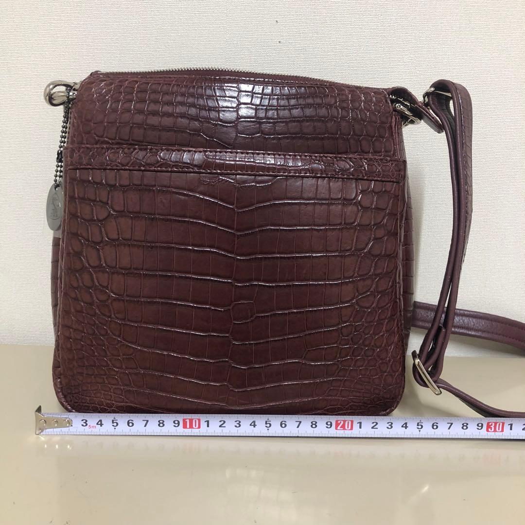 極美品 JRA クロコダイル ワンショルダーバッグ　2way クロコ本革