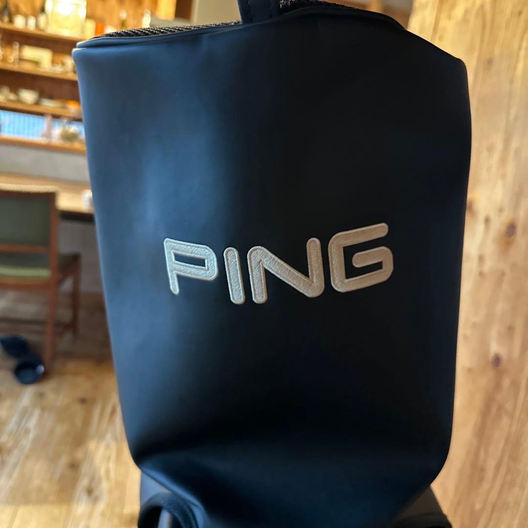 PING スタンドキャディバッグ 防水カバー付き