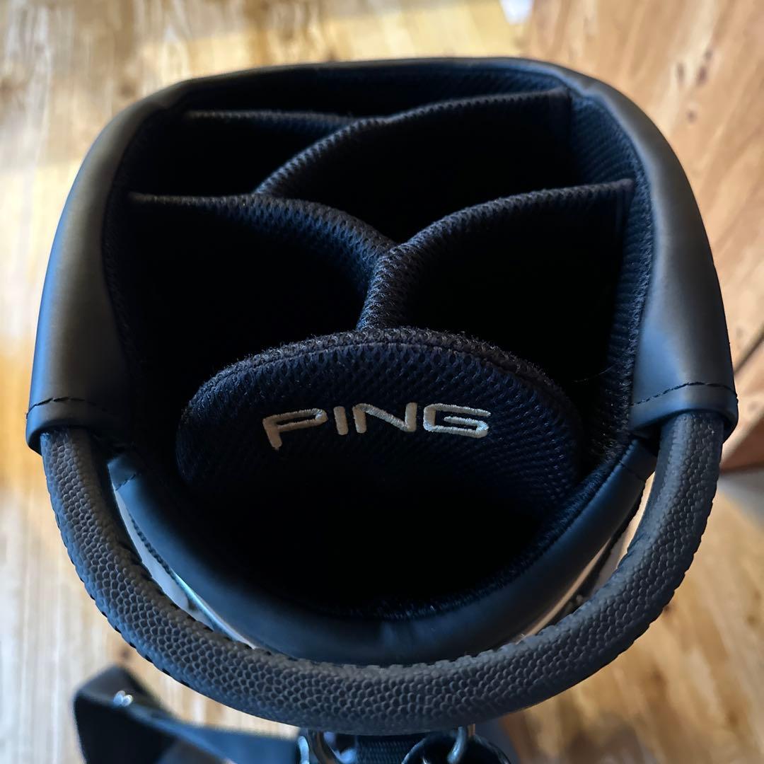 PING スタンドキャディバッグ 防水カバー付き