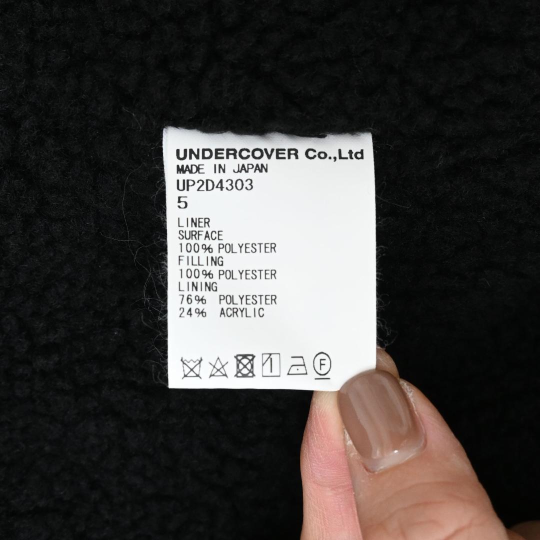 □ 45486★冬 24AW アンダーカバー コットンモッズコート 5 ブラック