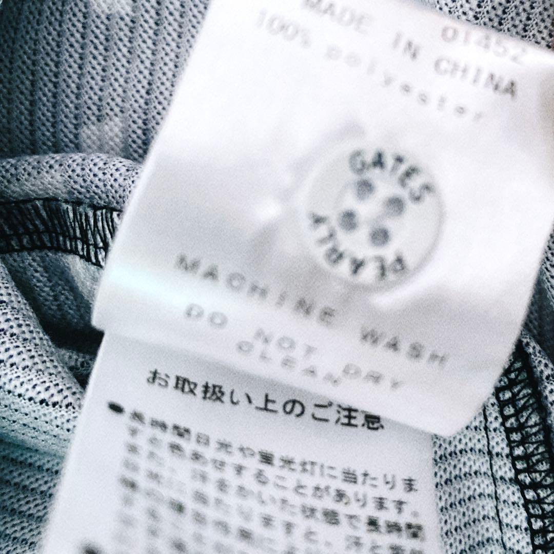 PEARLY GATESポロシャツ　グラデーションロゴ　サイズ５(Ｌ)ブラック