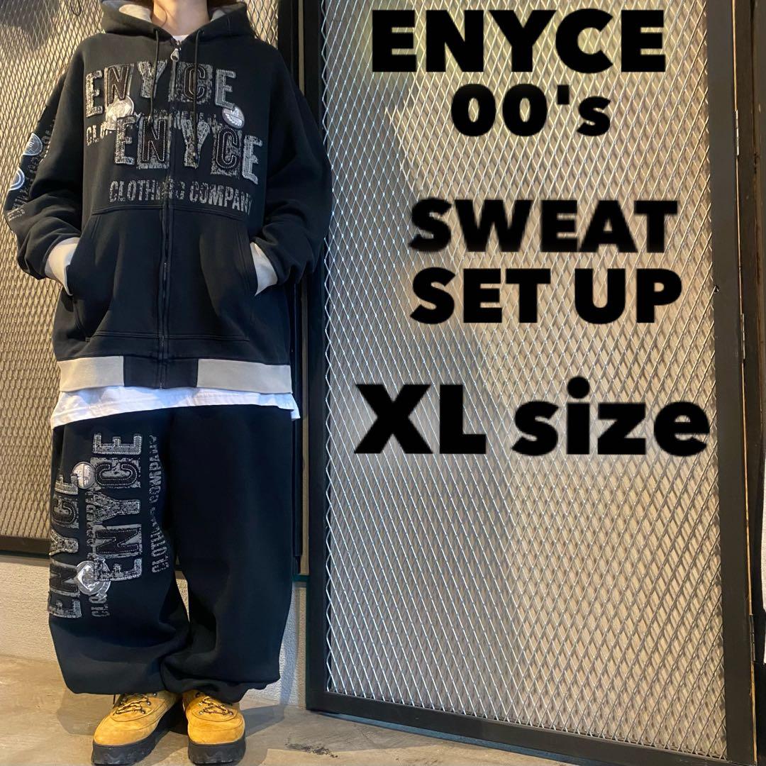 XL 00's ENYCE エニーチェ スウェット セットアップ 黒 - メルカリ