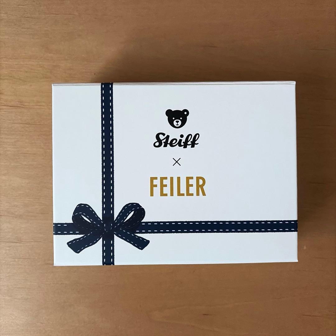 新品＊フェイラー シュタイフ コラボ テディベアキーリング & ハンカチ