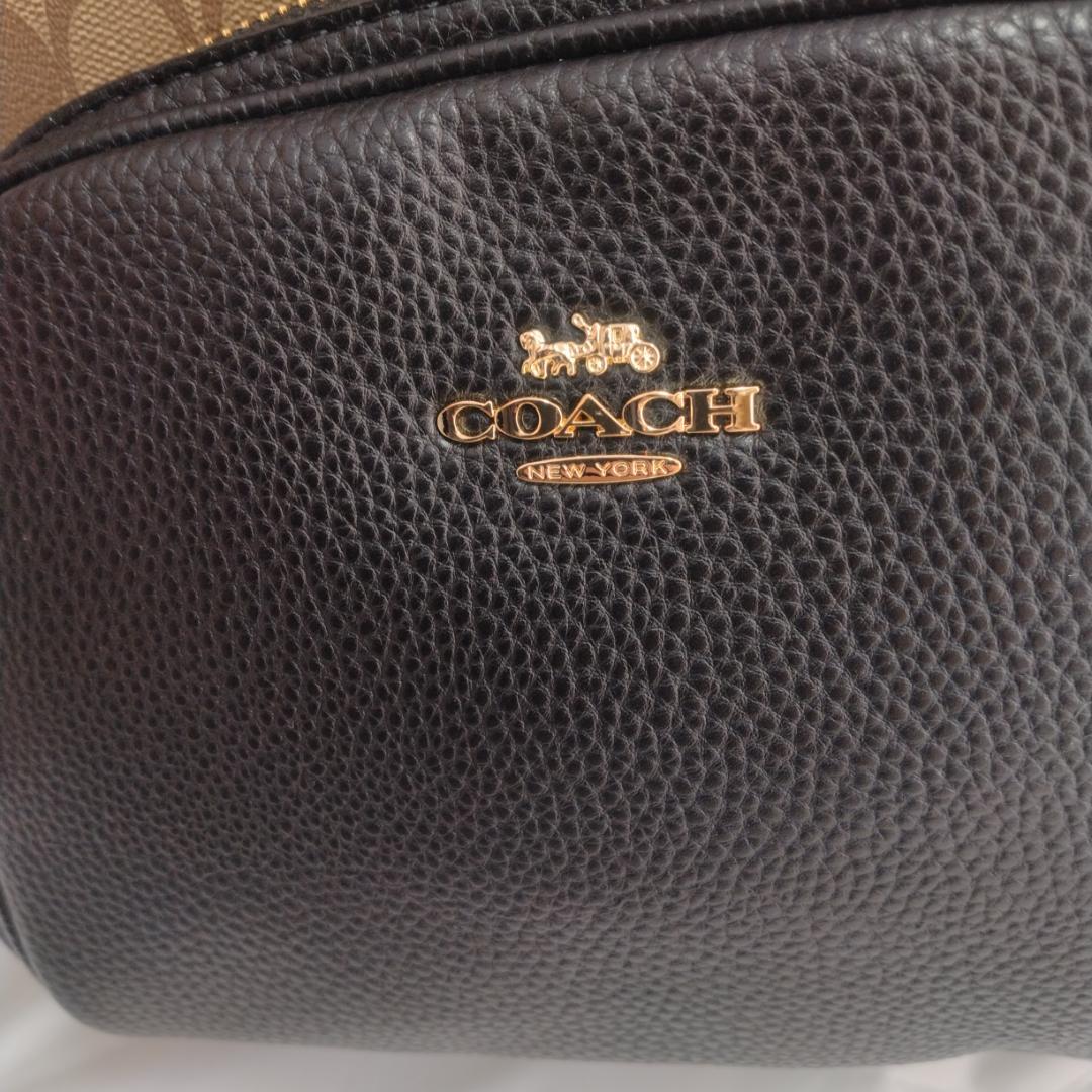 【新品未使用】COACH コーチシグネチャー バックパックリュック茶 C5671
