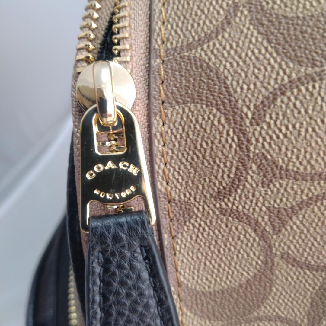 【新品未使用】COACH コーチシグネチャー バックパックリュック茶 C5671