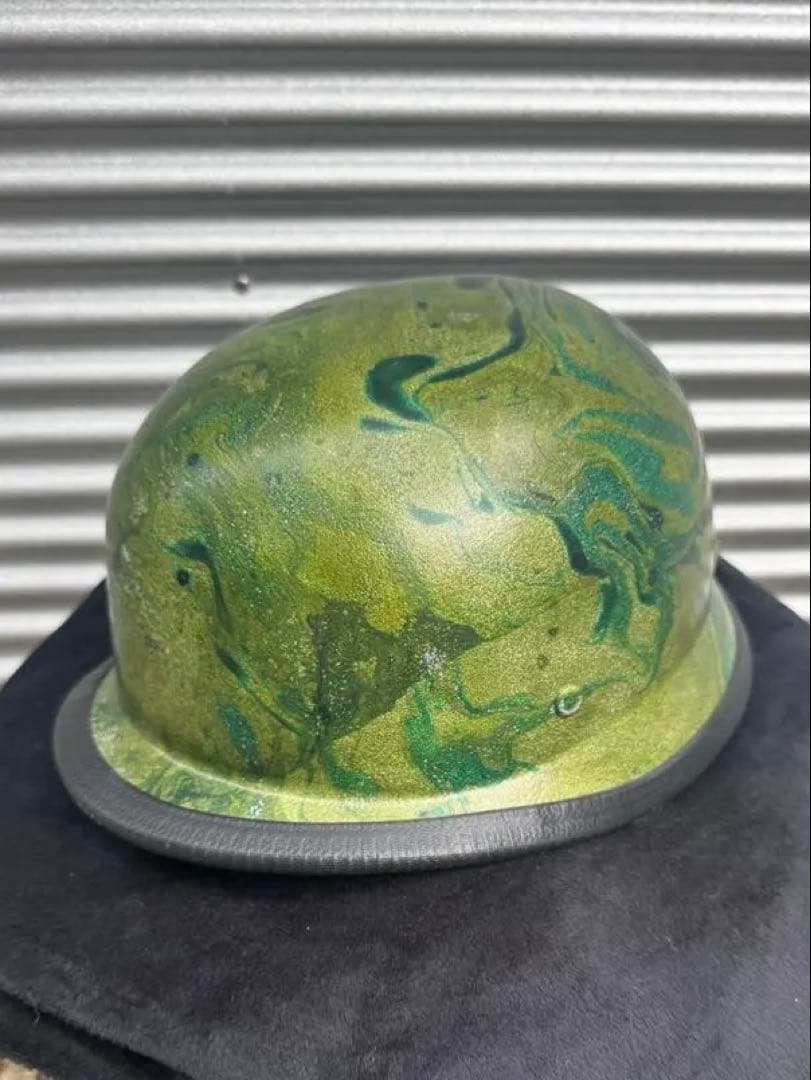 ナチヘル ジャーマンヘルメット マーブルペイント
