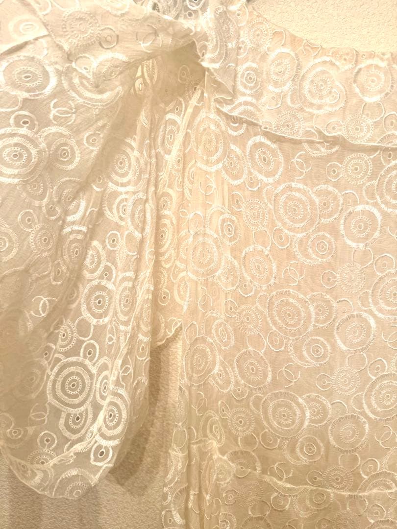 レア　美品シャネル　ホワイトロゴ刺繍ドレス