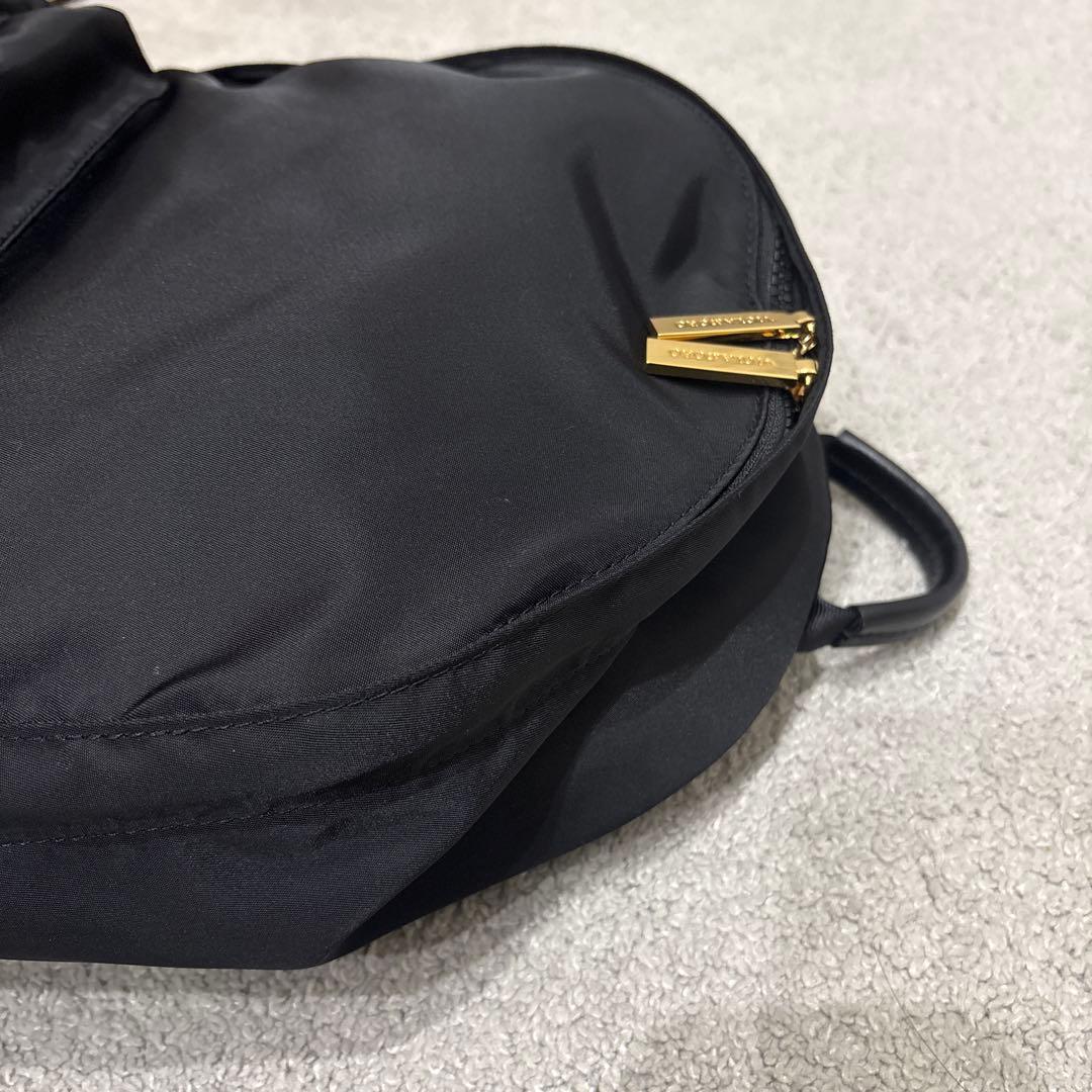 美品　VIOLAd'ORO リュック ナイロン 黒　バックパック