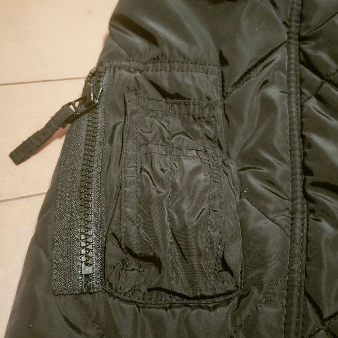 アヴィレックス AVIREX LTD. ブラックキルティングジャケット XL