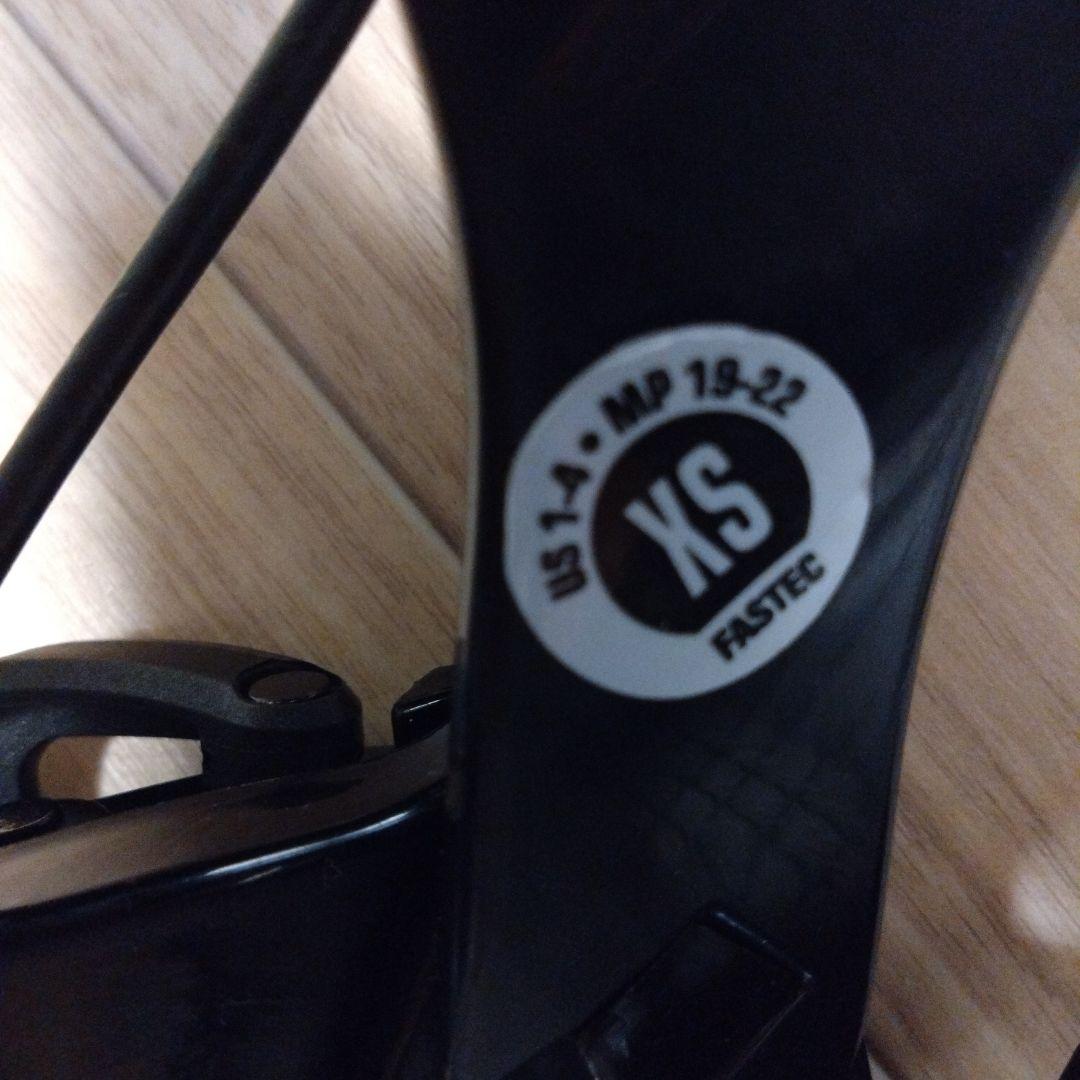 SPビンディング サイズXS子ども用 kid FASTEC KIDDO ブラック