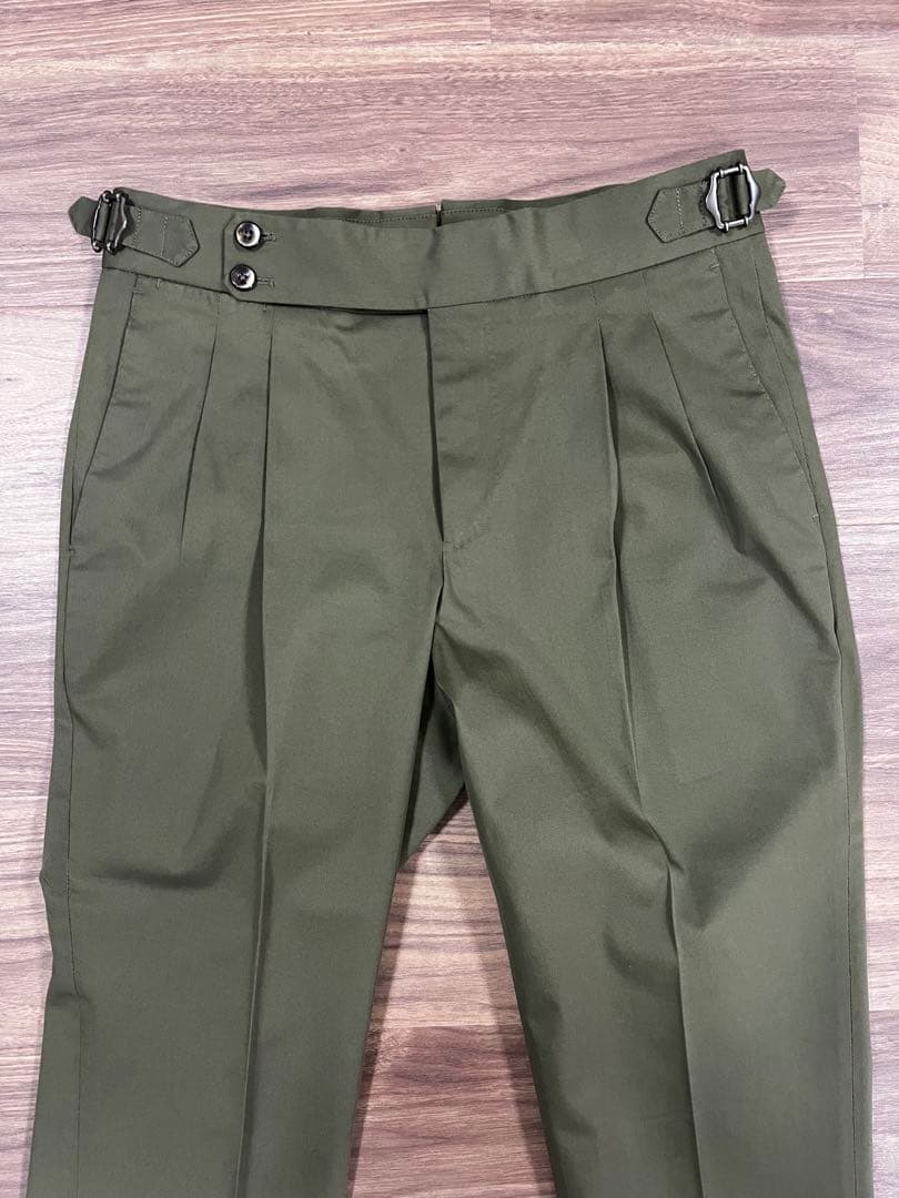 PT TORINO 2プリーツ サイドアジャスター コットンスラックス 46