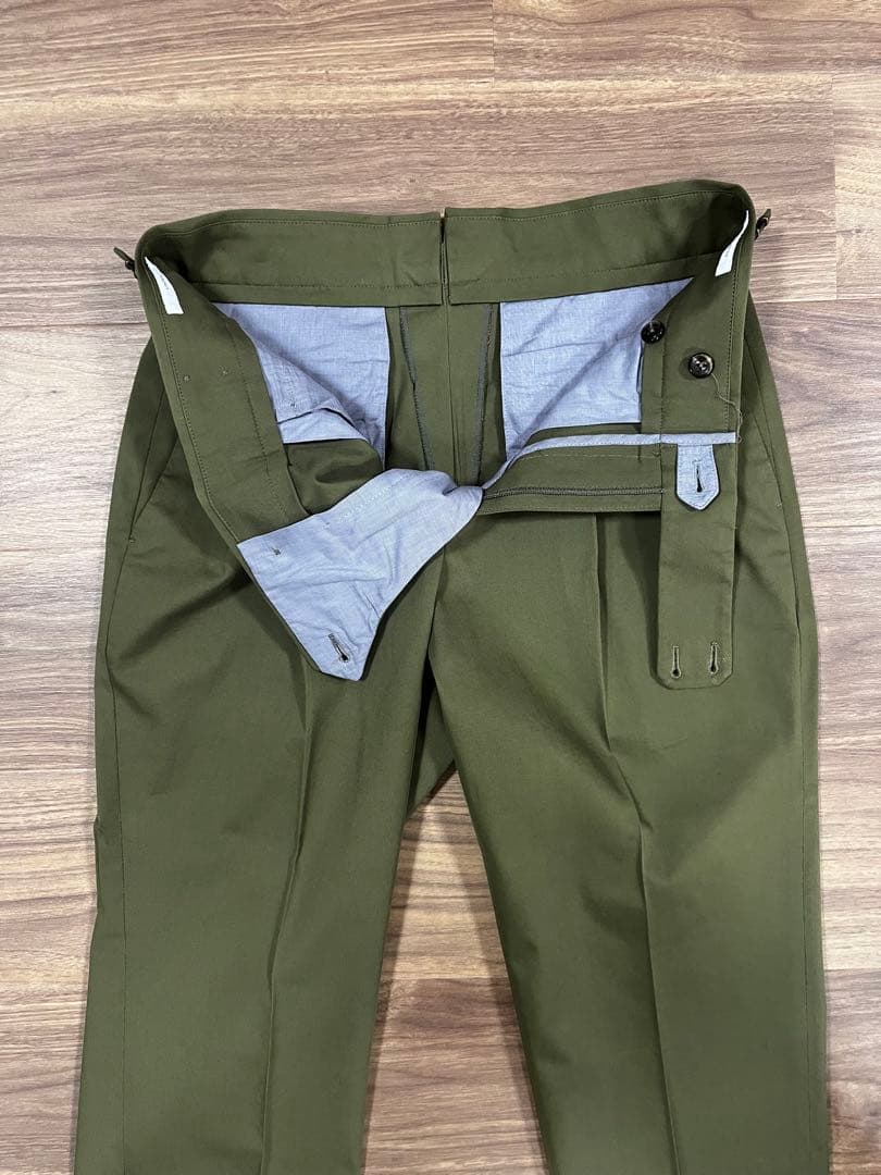 PT TORINO 2プリーツ サイドアジャスター コットンスラックス 46