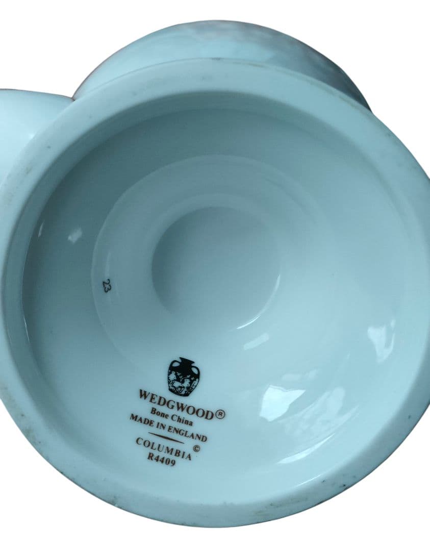 【ウェッジウッド】コロンビア カップ&ソーサー5客＆ティーポット他 黒壺 美品