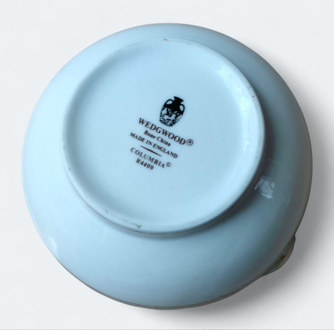 【ウェッジウッド】コロンビア カップ&ソーサー5客＆ティーポット他 黒壺 美品