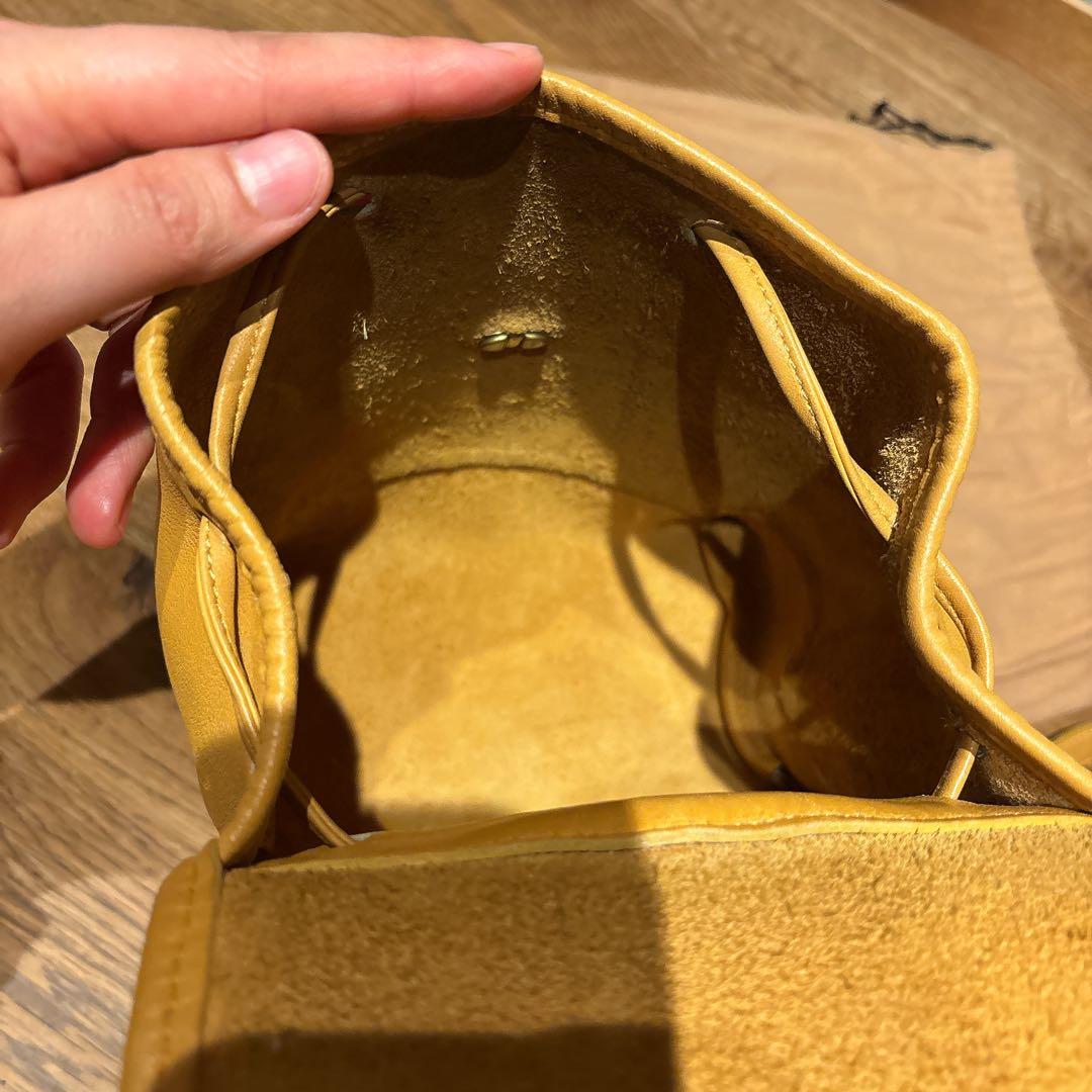 美品 オールドコーチ COACH イエロー系 レザー リュック