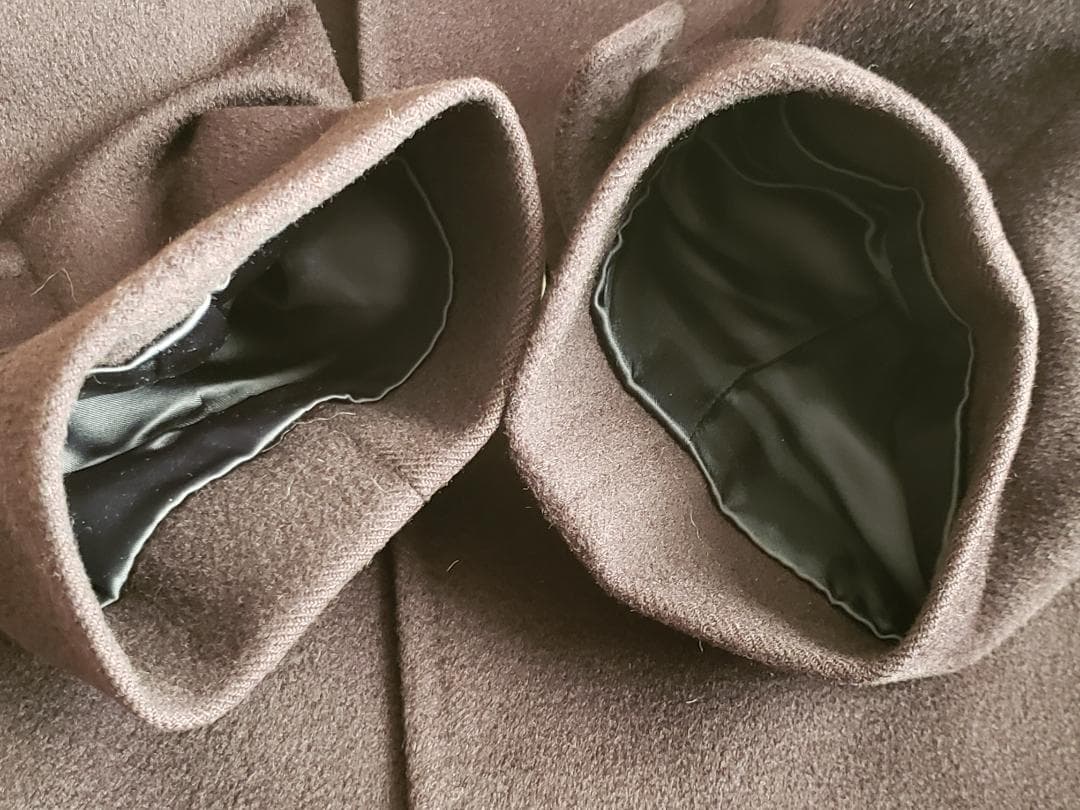 アクアスキュータム Pure Cashmere ステンカラーコート M-L 濃紺