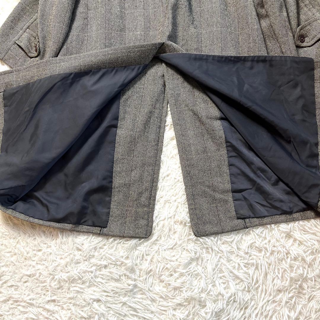 超希少✨️バーバリー カシミヤ ヘリンボーン ステンカラー ロング コート