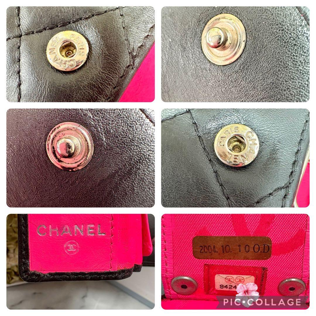 ♡4.6万→1.9万♡シャネル 6連キーケース カンボン ラムスキン 美品