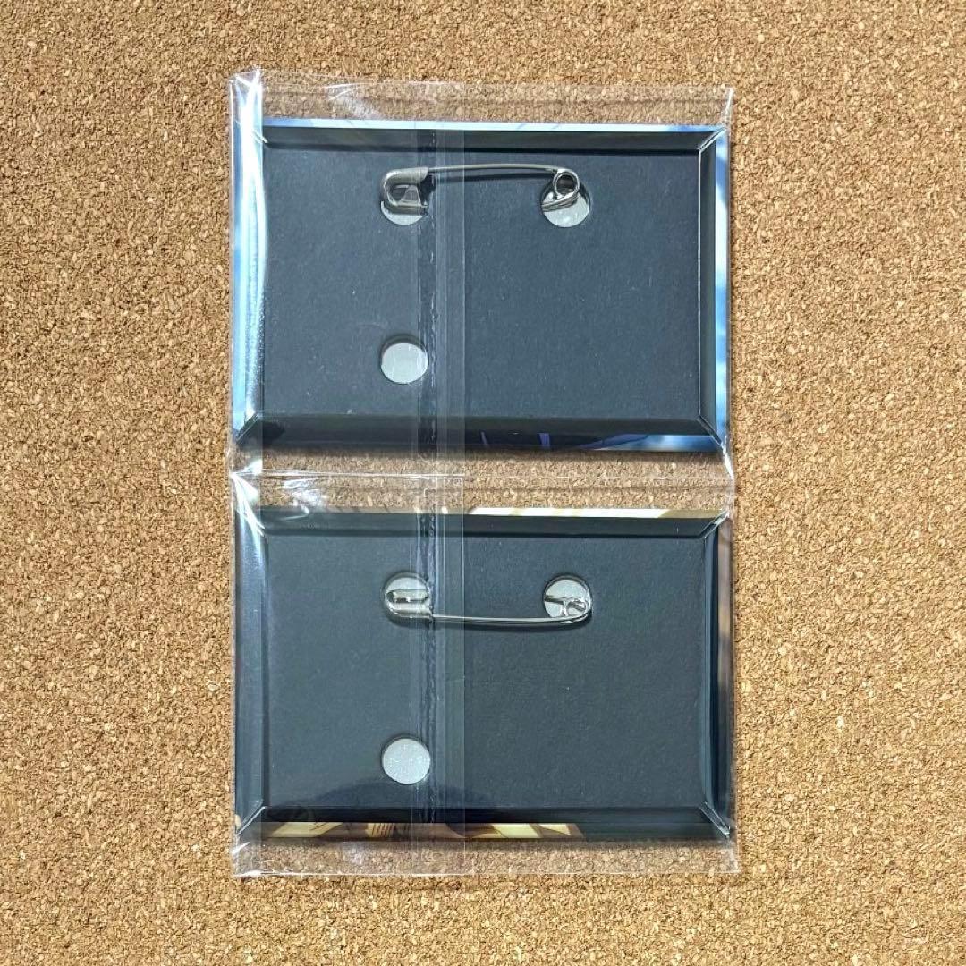 呪術廻戦 五条悟 スクエア缶バッジ 2個セット