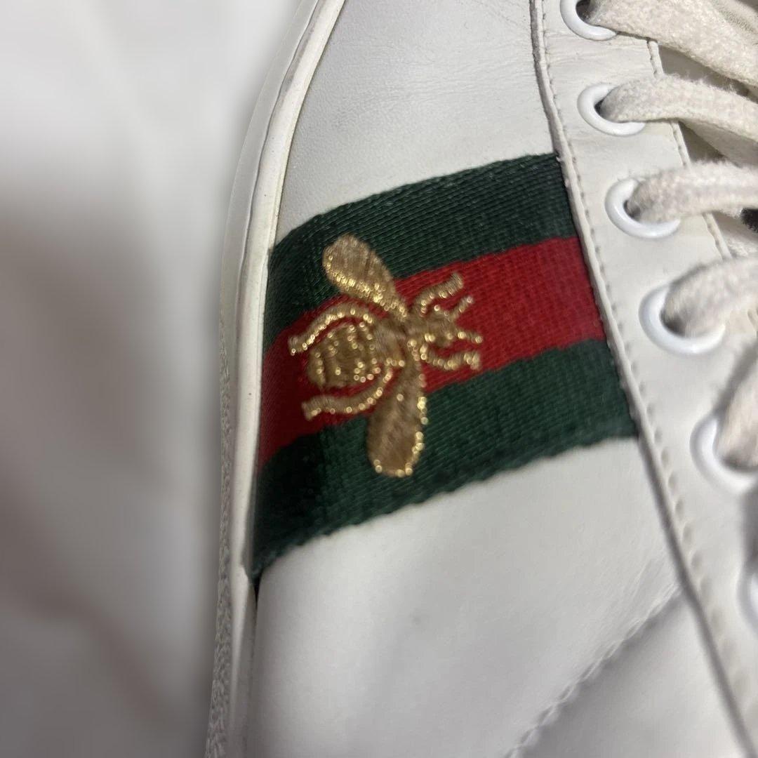 Gucci ホワイトレザー スニーカー