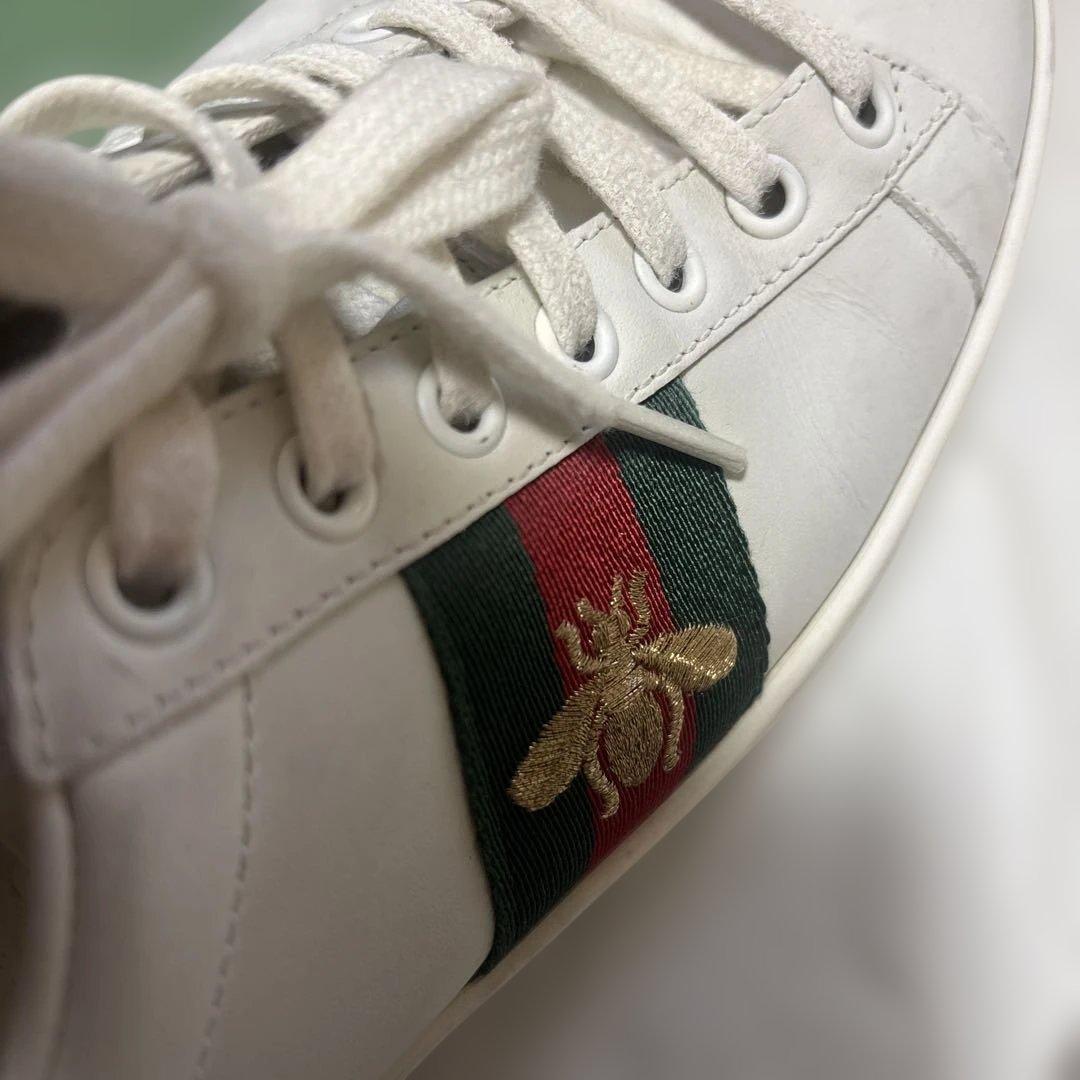 Gucci ホワイトレザー スニーカー