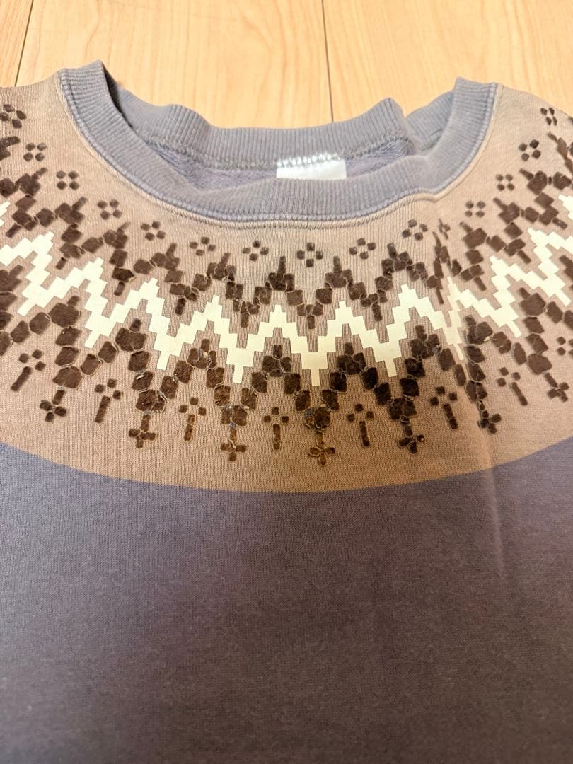 NUMBER(N)INE ジョージ期 ノルディック柄 スウェット 雪柄