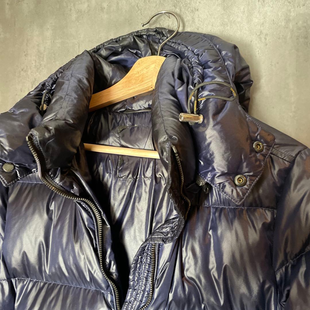 TATRAS ネイビー フード付きダウンジャケット