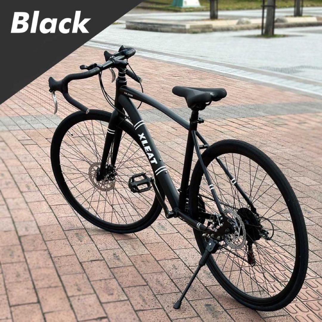 ロードバイク 自転車 初心者 21段変速 シマノ製 アウトドア黒