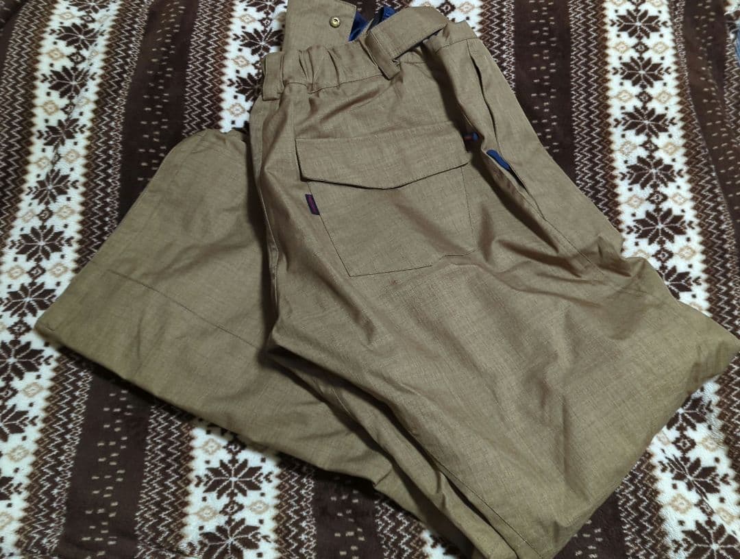 カモフラージュ上下スノーボードウェアセット L