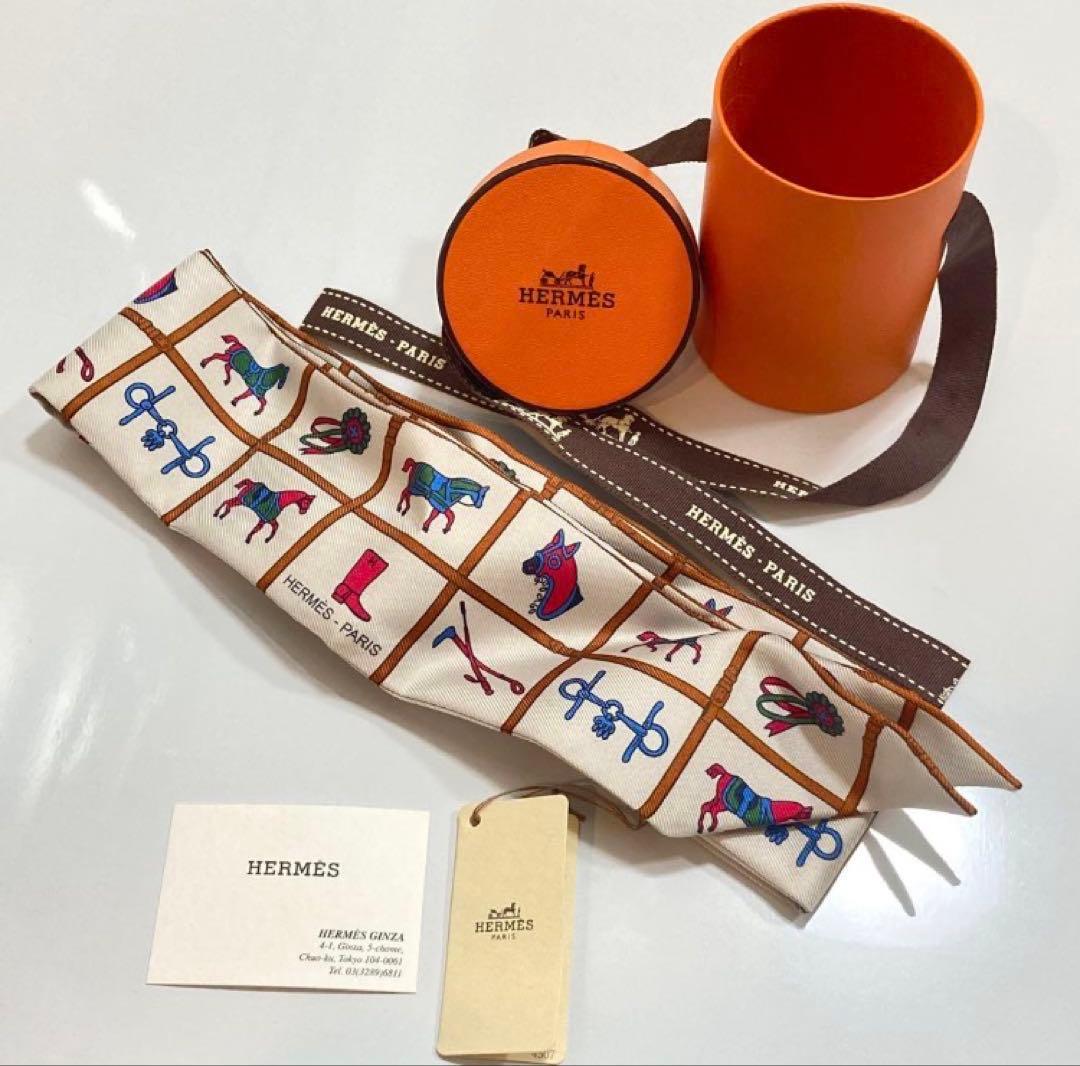 【新品】エルメス HERMES ツイリー スカーフ 馬着