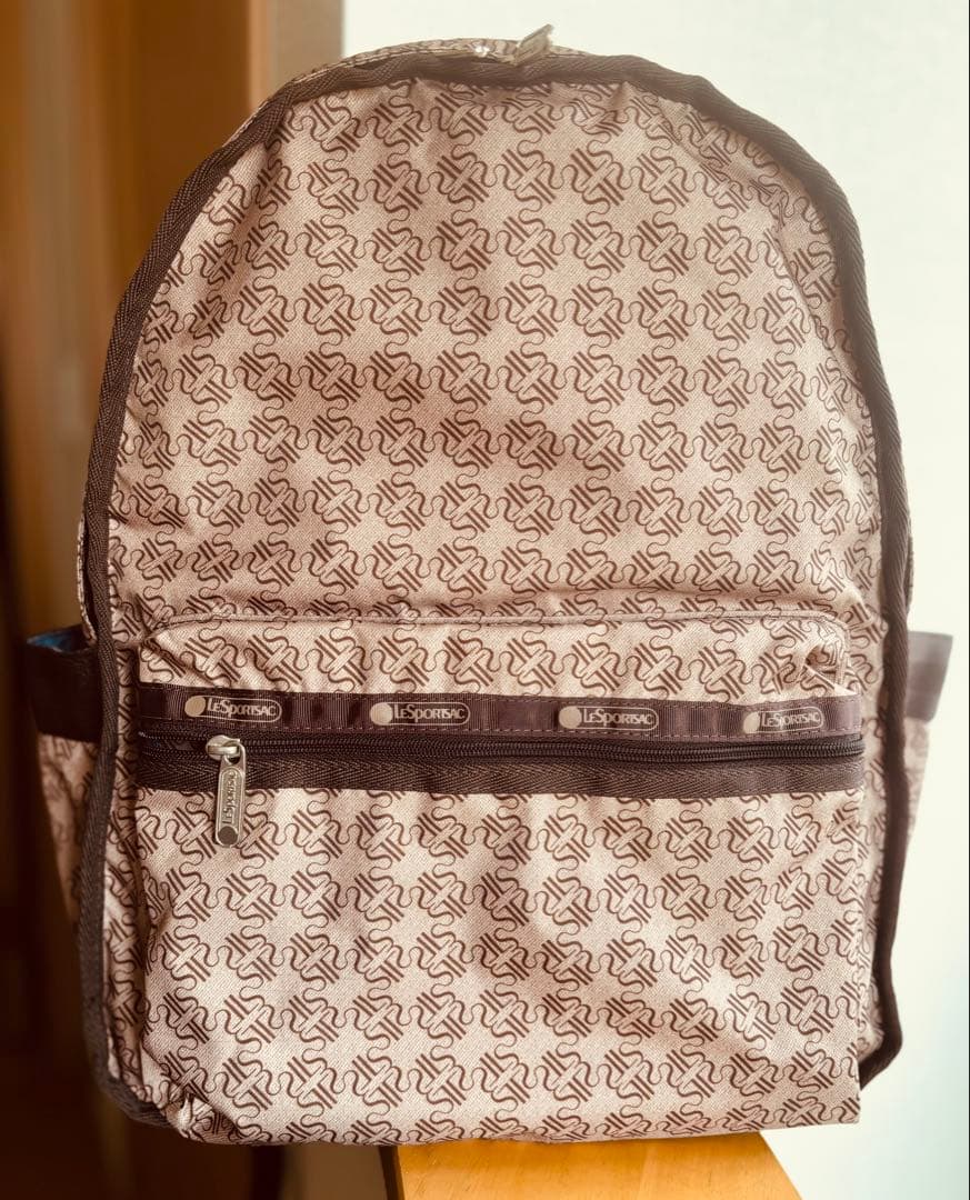 新品　レスポートサック　リュック　モノグラム　茶色