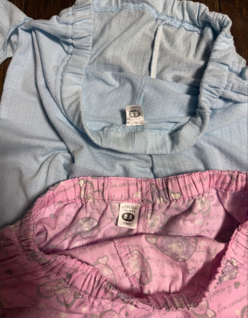 さ*ち様 プリキュア-アイカツパジャマ&ラップタオルセット 130&140㎝