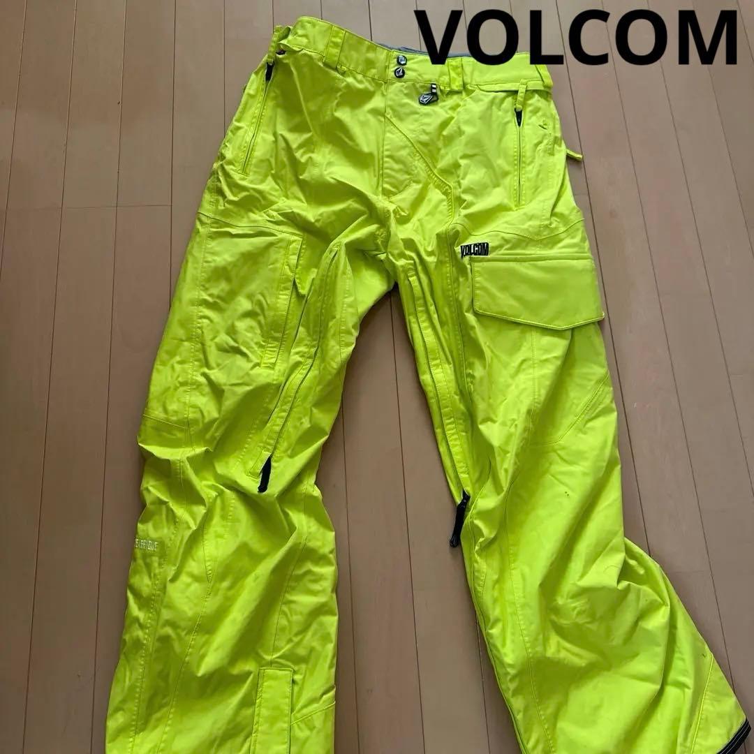 VOLCOM 蛍光イエロー スノーボードパンツ - スノーボード低 価格