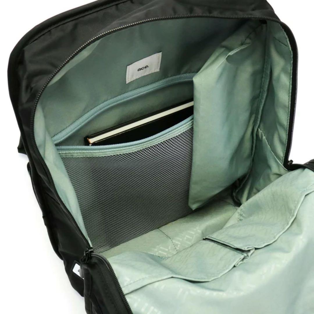 ace.／エース ファニップ リュックサック Mサイズ 67296 黒色　16L