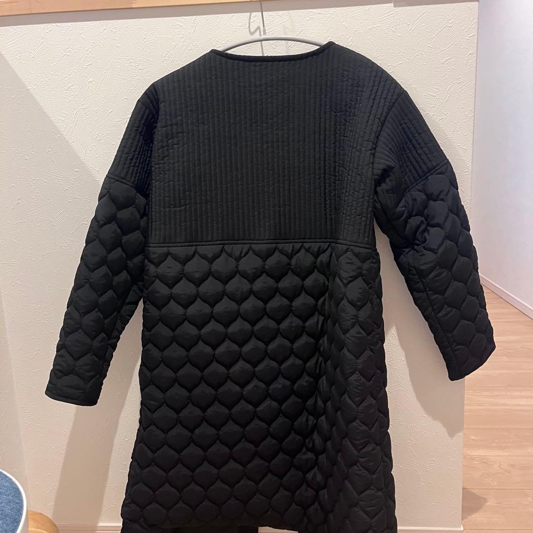 ジャケット・アウター Key Memory Quilt long coat Black