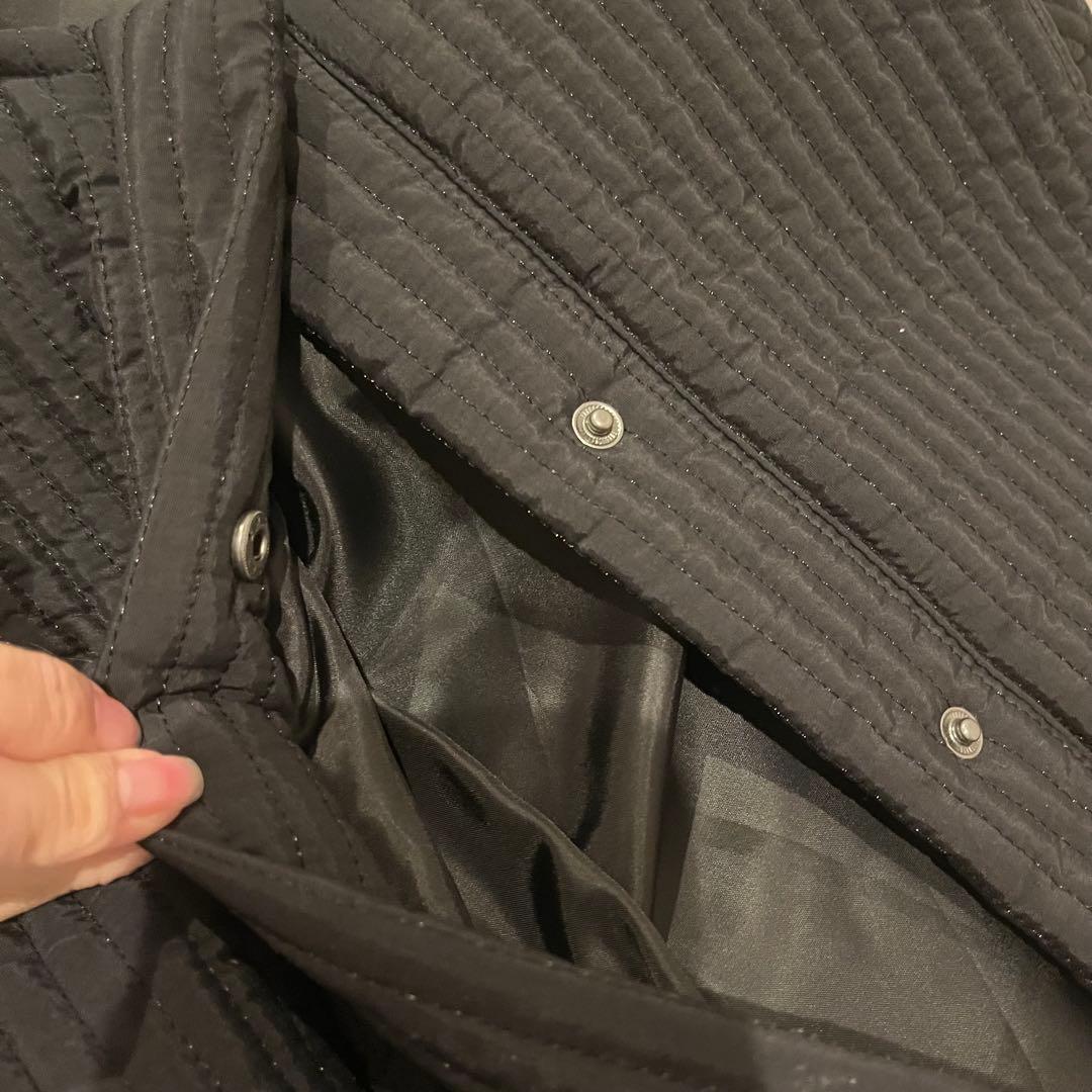 ジャケット・アウター Key Memory Quilt long coat Black