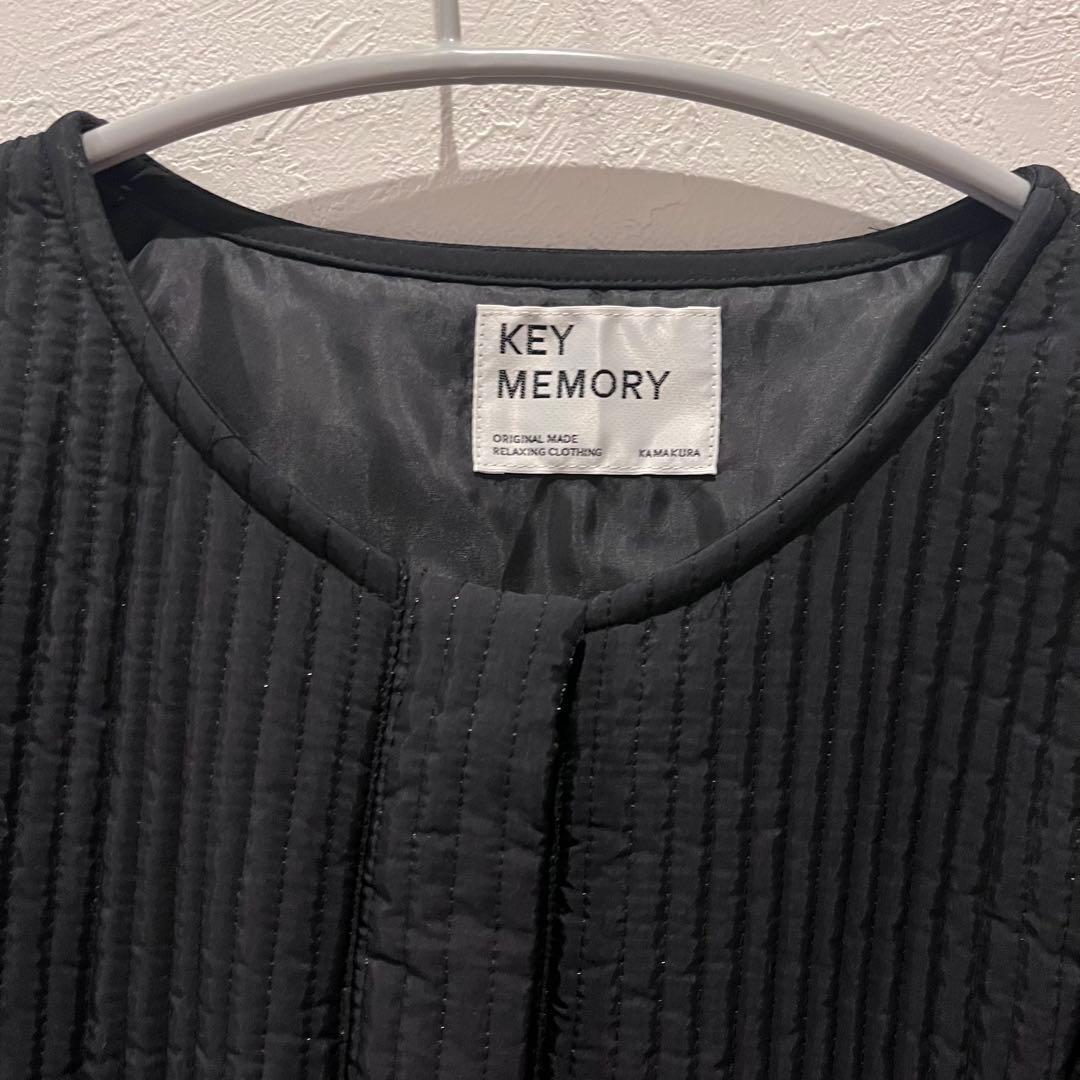 ジャケット・アウター Key Memory Quilt long coat Black