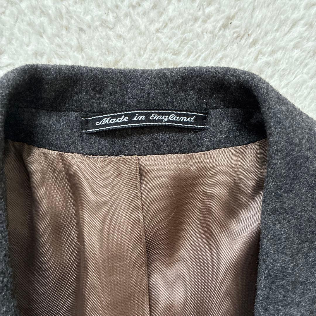 オースチンリード チェスターコート イングランド製 グレー ウール