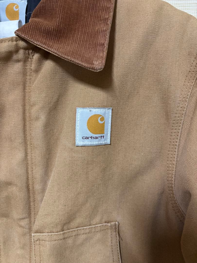 USA製　希少サイズ　Carhartt トラディショナルジャケット　ベージュ　L