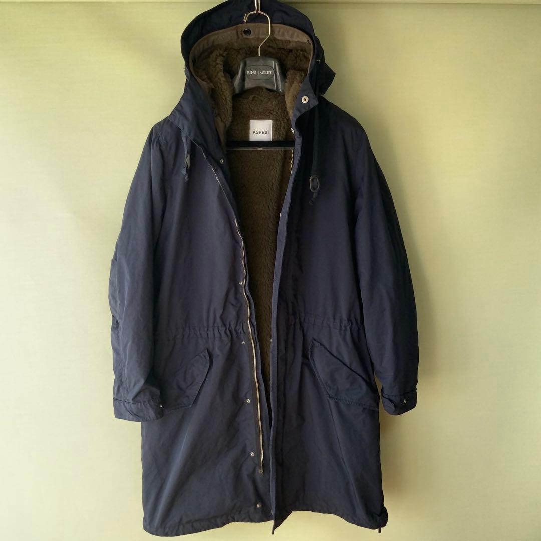 美品 ASPESI アスペジ M51 モッズコート M ネイビー