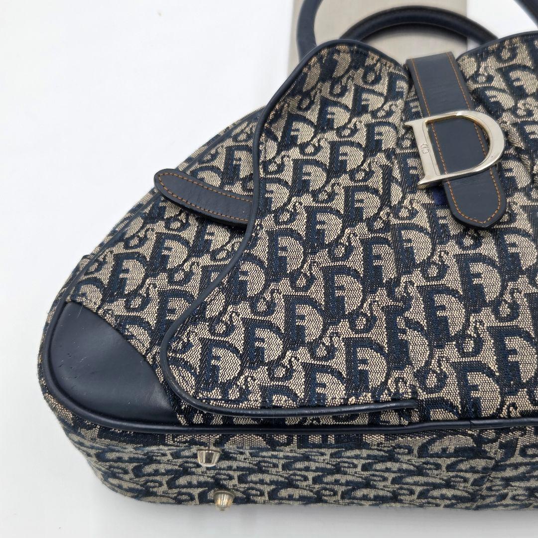 【良品】Dior ディオール トロッター ダブルサドル キャンバス