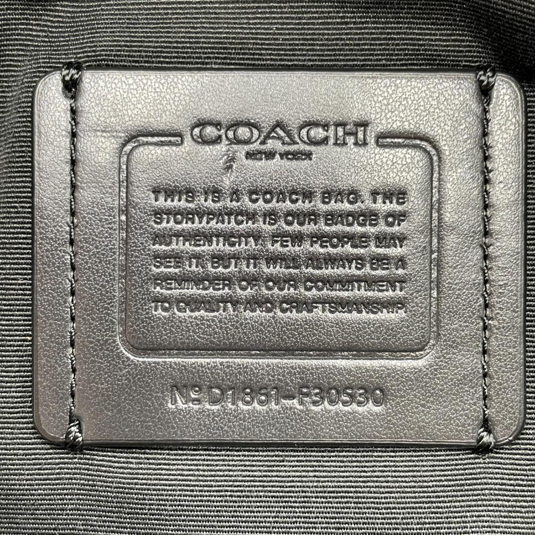 美品 COACH バックパック レザー ブラック アンディー F30530