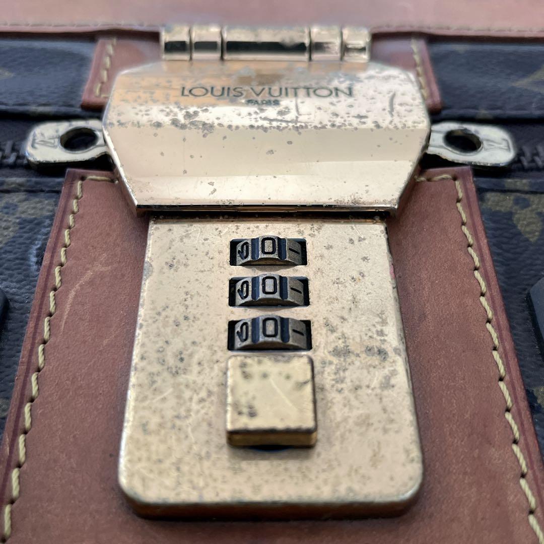 ルイヴィトン　トランクケース　ストラトス70 モノグラム　PVCレザー　ブラウン