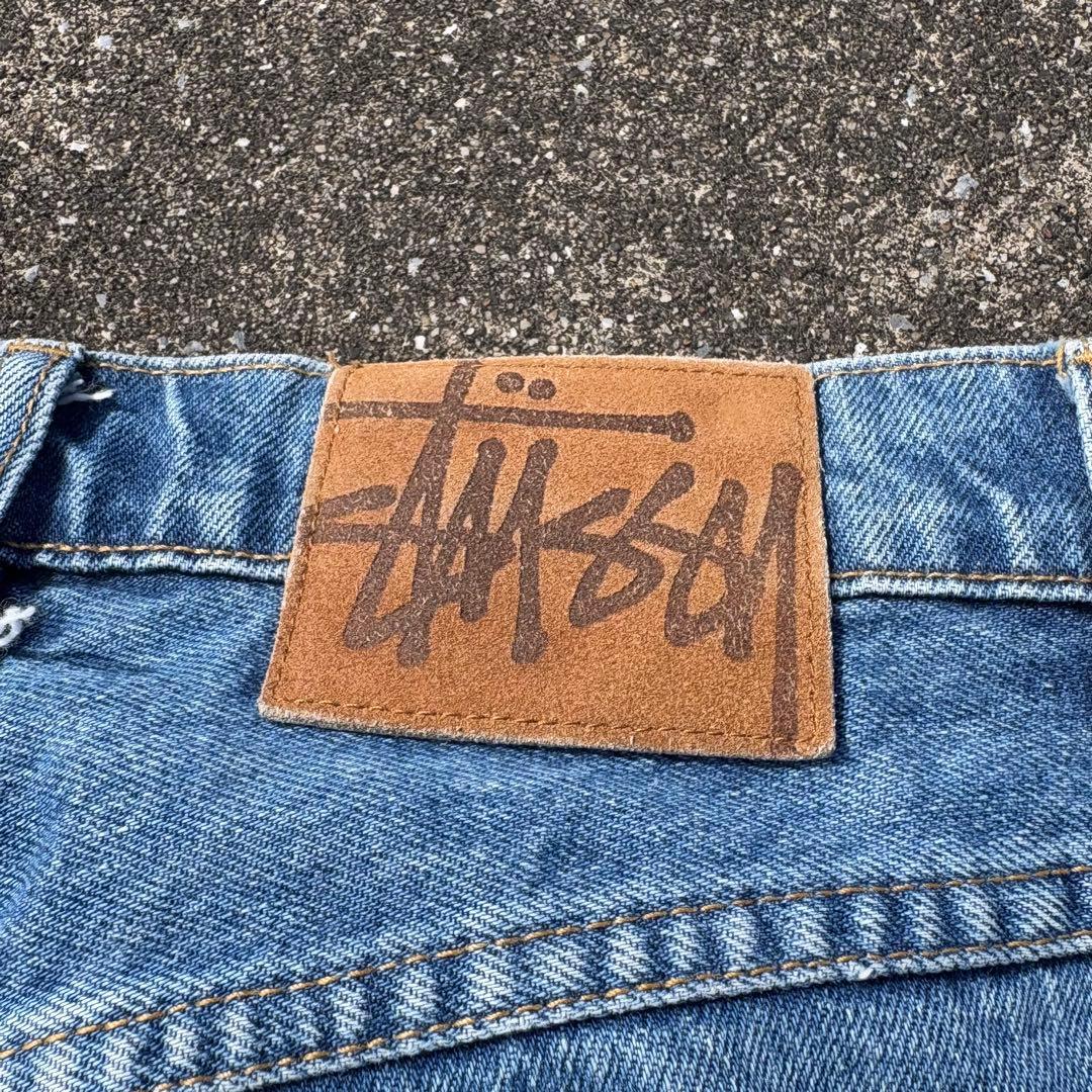 90s archive old stussy denim pants USA製