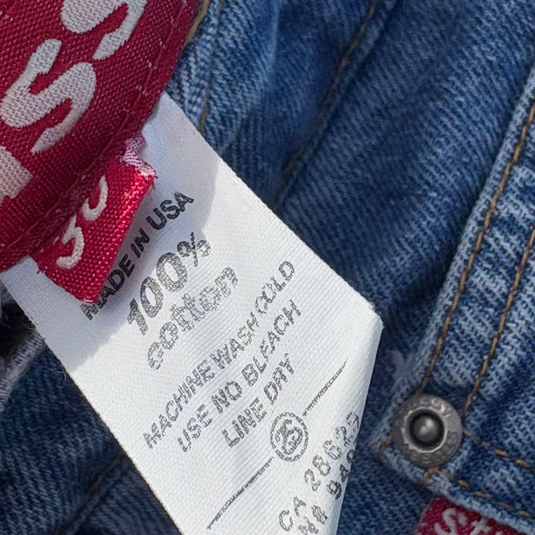 90s archive old stussy denim pants USA製